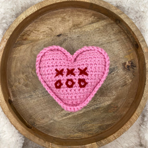 Conversation Heart Pillow