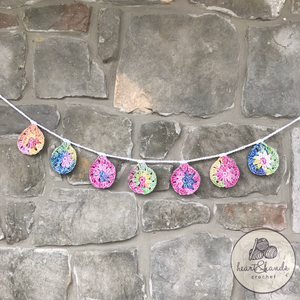 Easter Egg Garland - Tie Dye