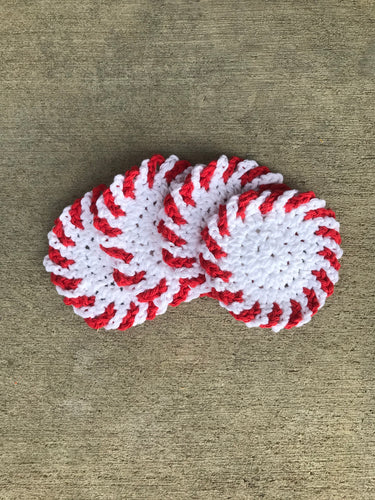 Peppermint Coasters, Set of 4