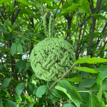 Load image into Gallery viewer, Bauble Ornament, Small - Light Green Celtic Weave
