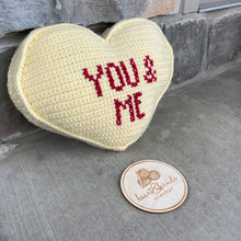 Load image into Gallery viewer, Candy Heart Pillow - YOU &amp; ME - Buttercup