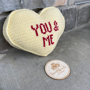 Candy Heart Pillow - YOU & ME - Buttercup