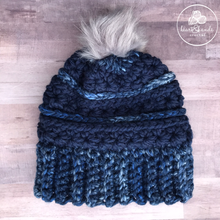 Load image into Gallery viewer, Fireside Beanie - River Run/Navy