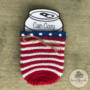 Can Cozy - Red, White, and Blue