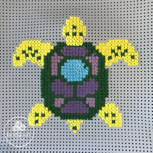 Cross Stitched Tote - Sea Turtle