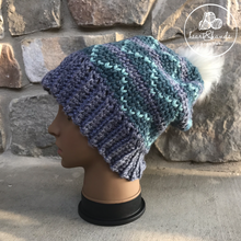 Load image into Gallery viewer, Harper Pine Beanie - Blue Lobster/Blue Raspberry/Poppy Seed