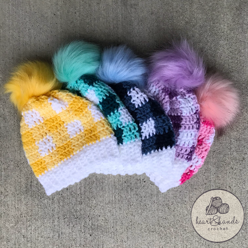 Plaid Beanie, 12-18mo