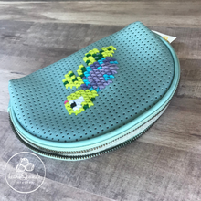 Load image into Gallery viewer, Cross Stitched Zipper Pouch - Sea Turtle