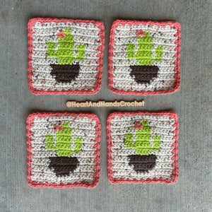 Saguaro Cactus Coasters - Set of 4