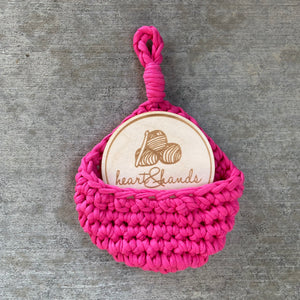 Hanging Basket, Small, Hot Pink