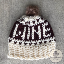 Load image into Gallery viewer, Wine Beanie, Adult - Claret/Fisherman